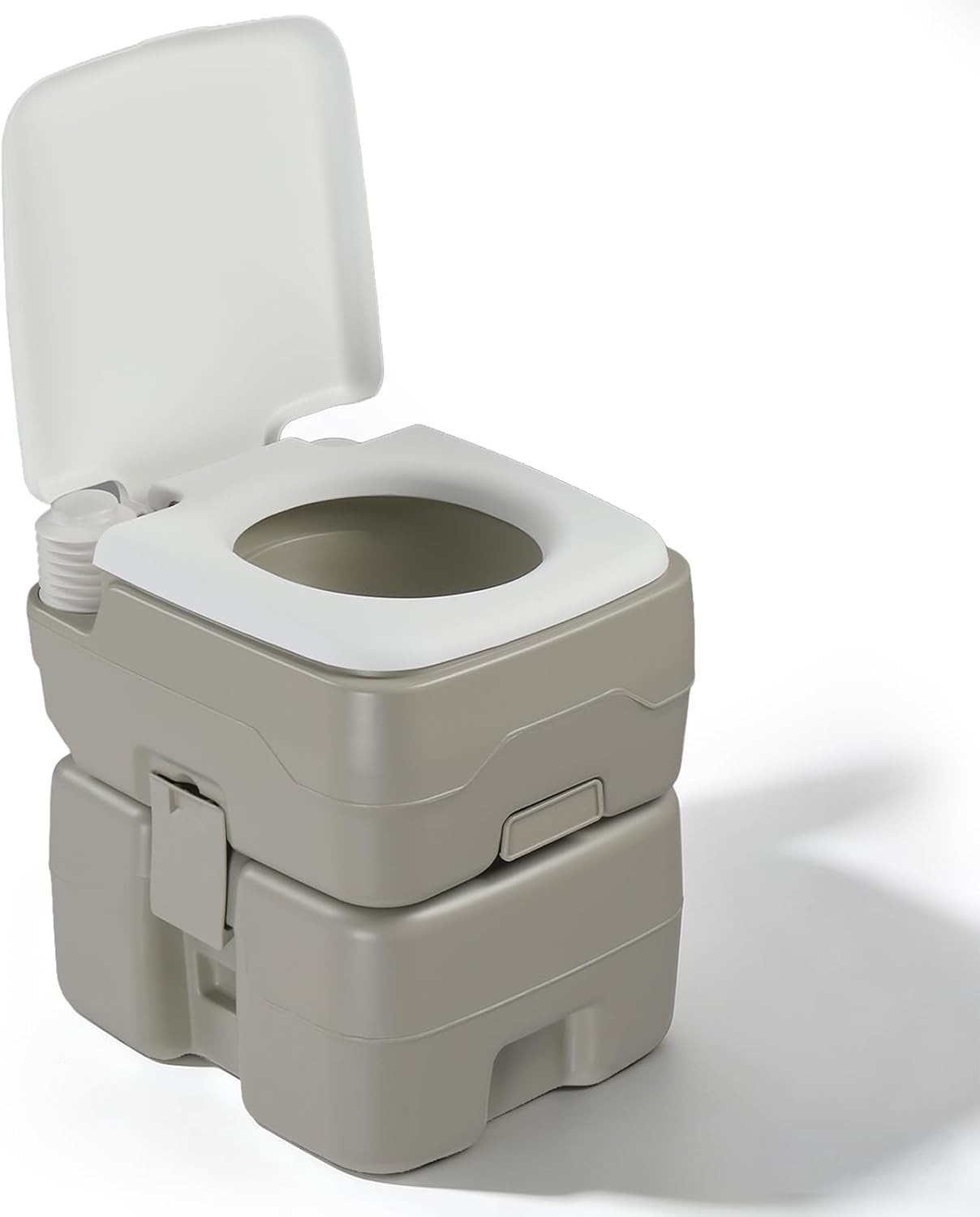 Outdoor Portable Toilet 5.3 Gallon Waste Tank Porta Potty W/ Pressure Pump