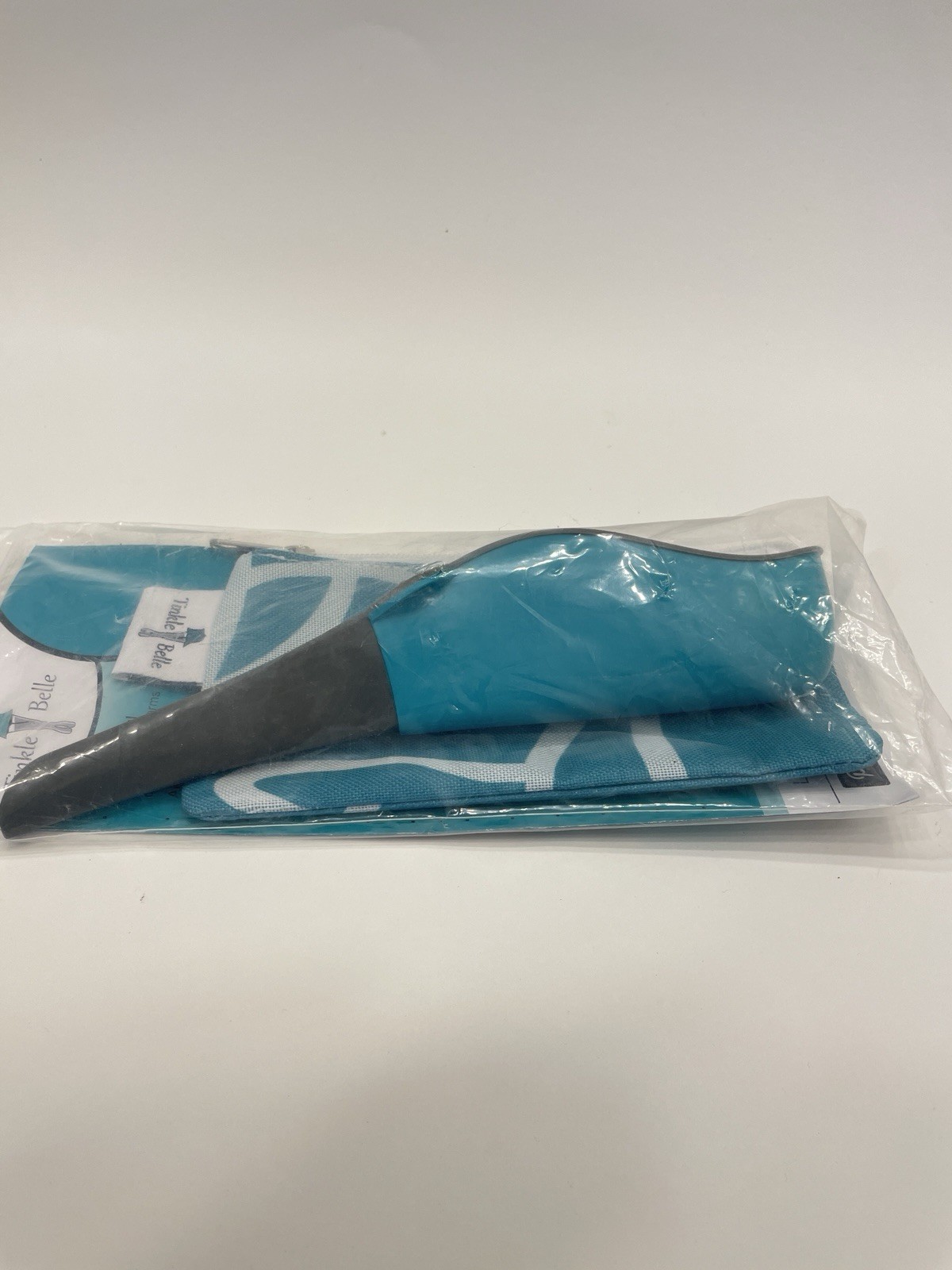 The Tinkle Belle Portable Female Urination Device, Teal and Grey with Case