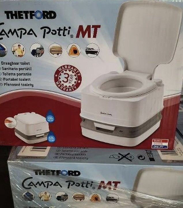 Thetford Campa Potti 92874 3.2/4 gal. Portable Toilet RV – Camping, *NEW SEALED*