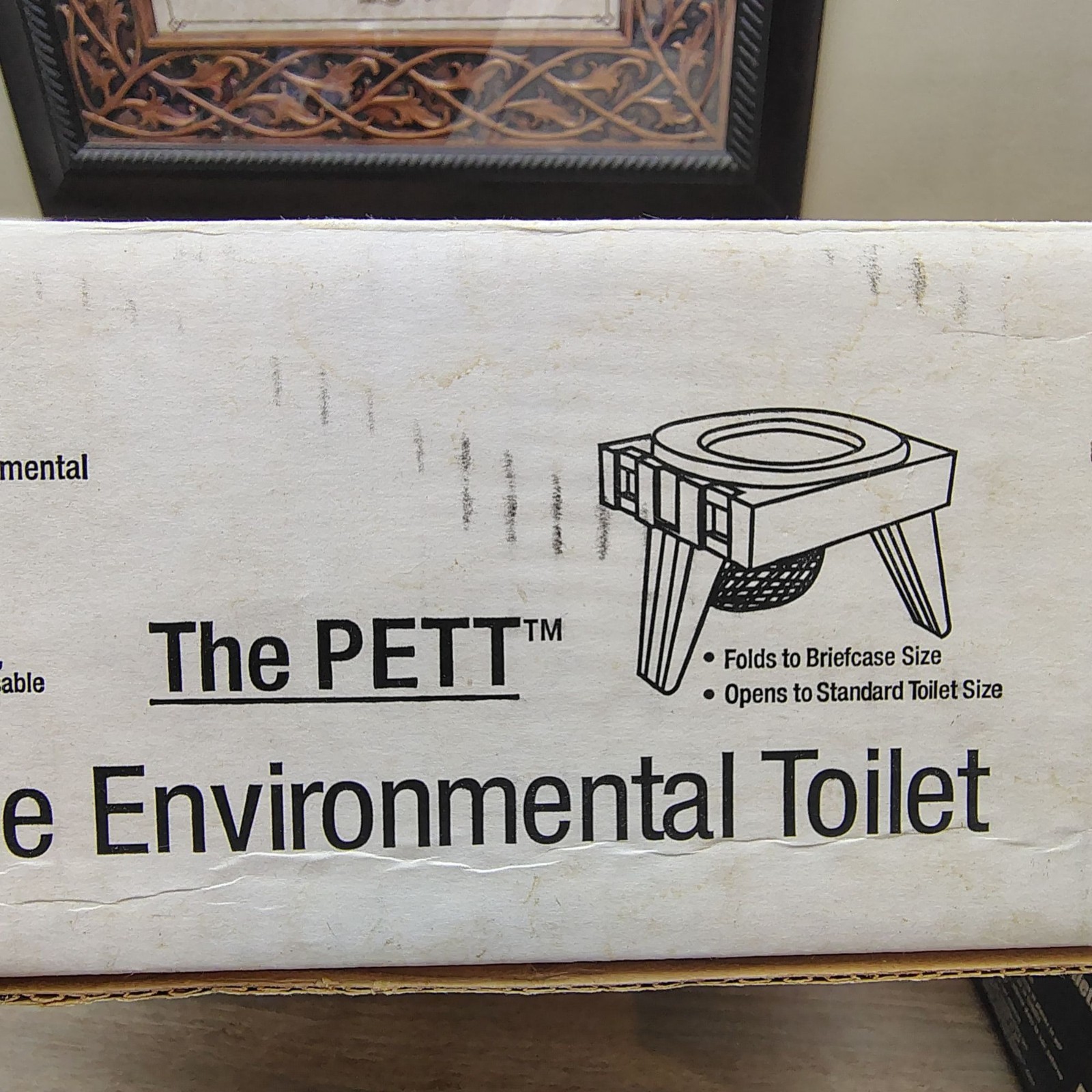 PETT Portable Dry Toilet Complete System Plus New Box Double Doodie Bags