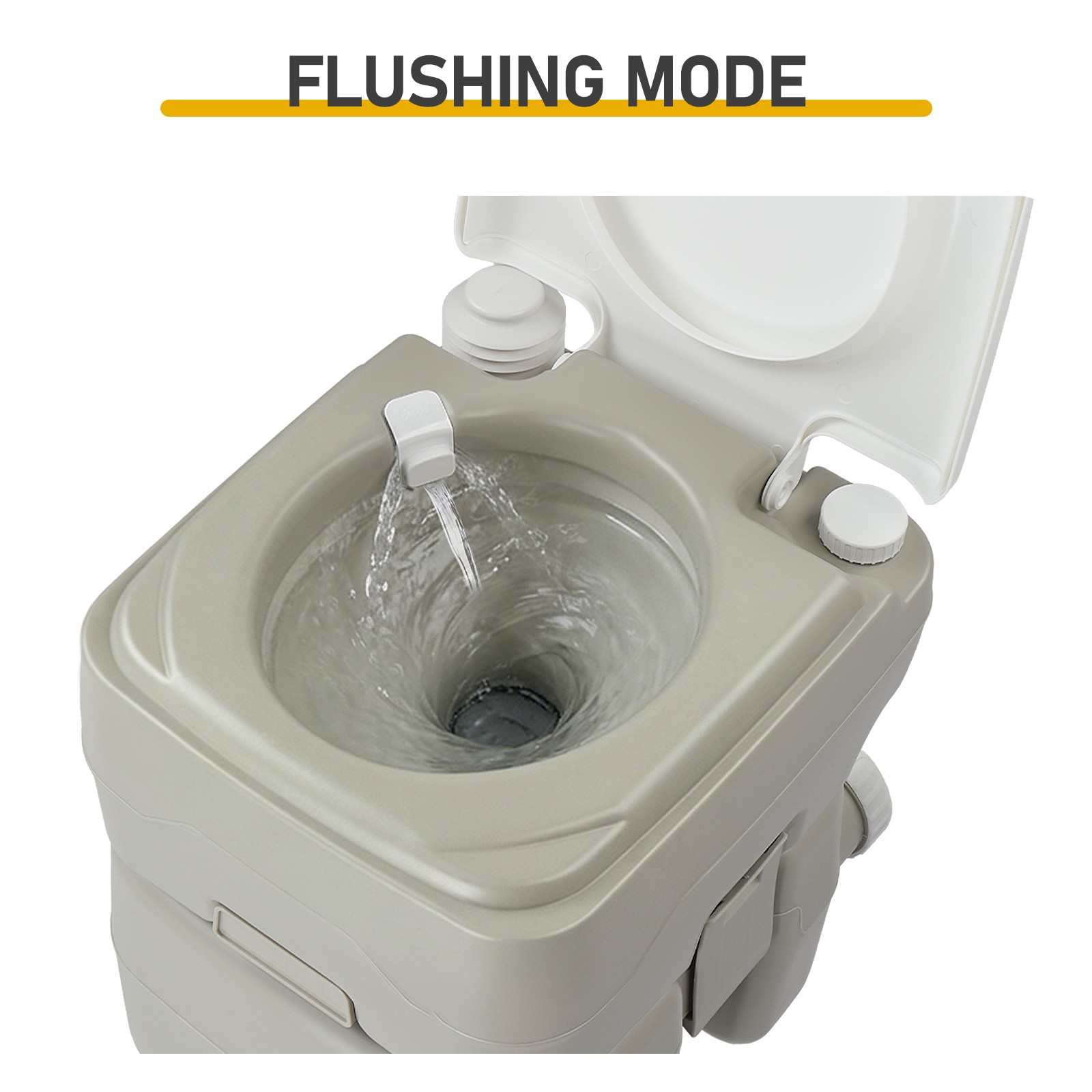 Portable Hand Sink Toilet Combo Outdoor Camping Wash Station Pump HDPE RV Boat