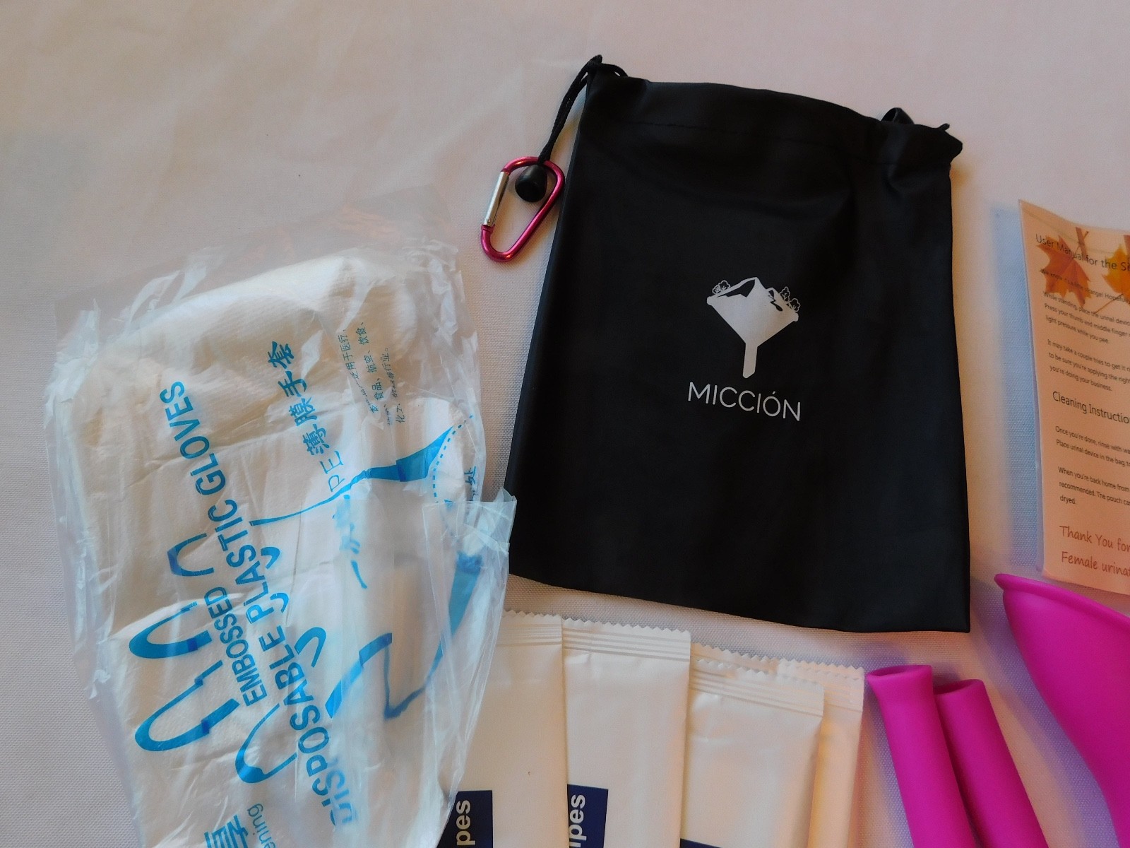 Miccion Urina Women Silicone Pee Funnel Portable Urination Device Pink NEW