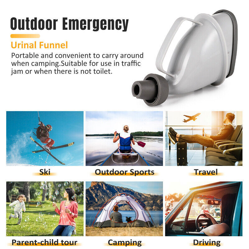 1-3X Portable Urinal Male Female Travel Camping Car Toilet Emergenc Pee Outdoor