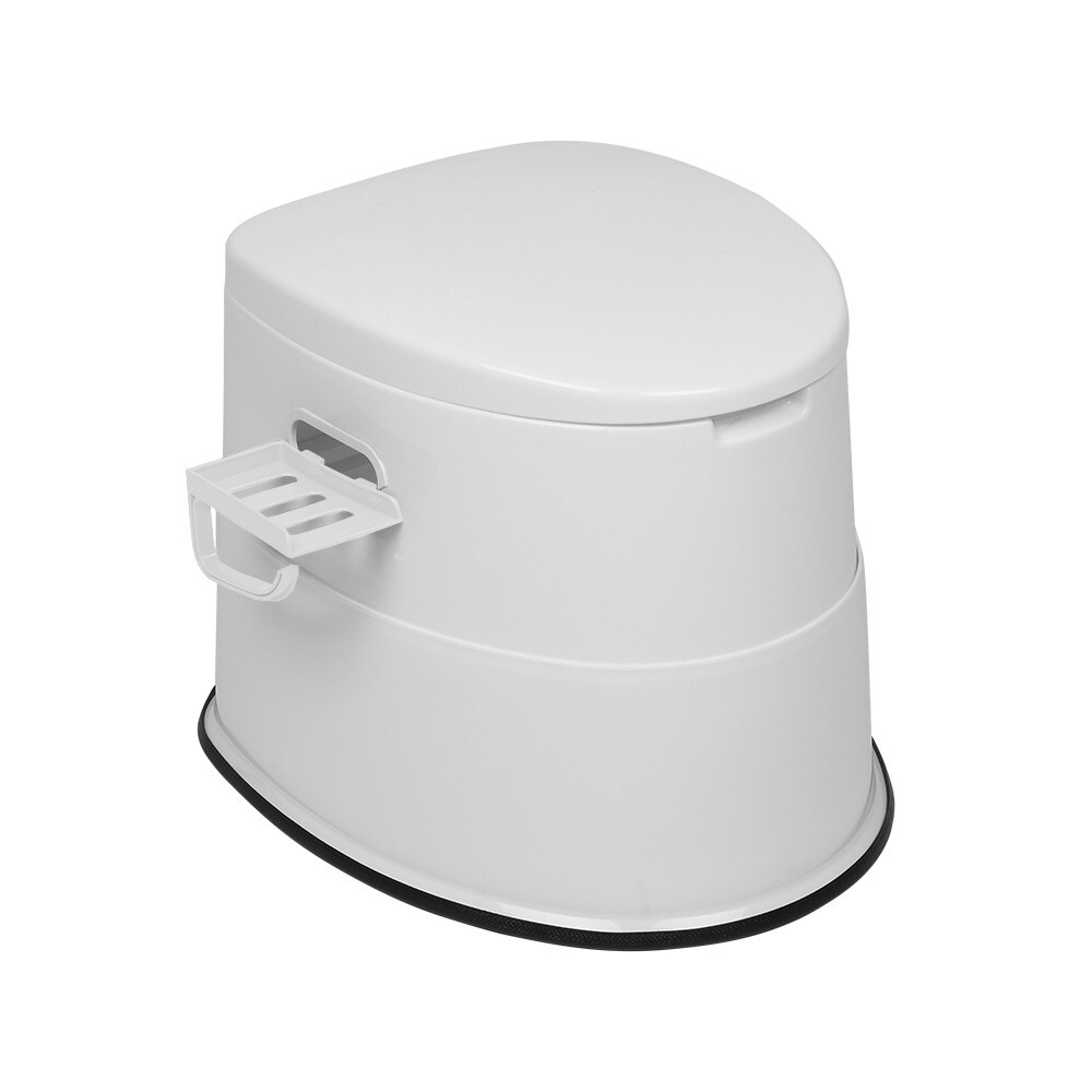 NonSlip Camping Portable Toilet Travel Outdoor RV Commode Potty+Tissue Box White