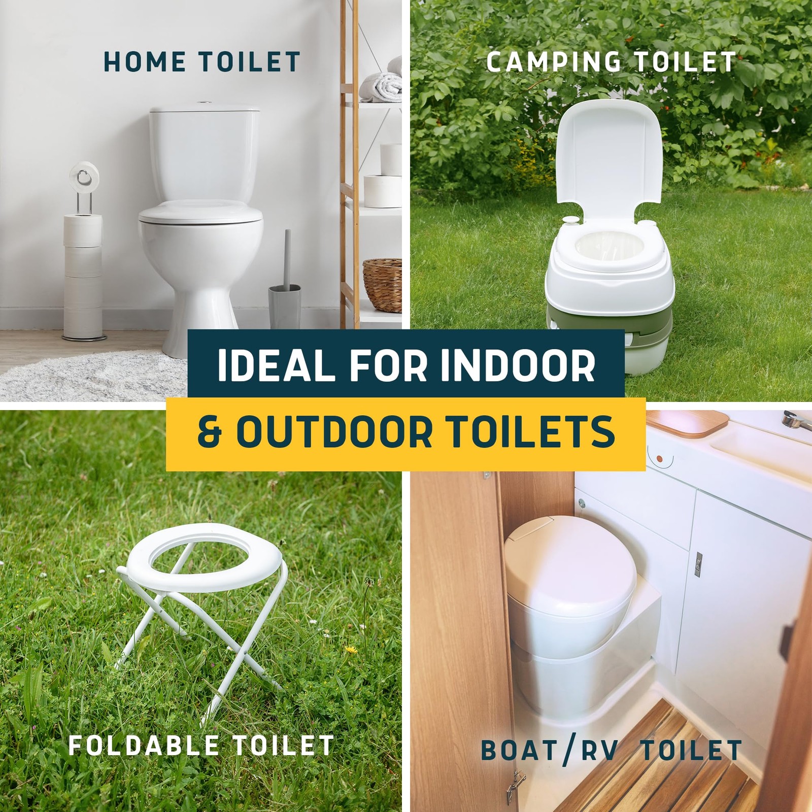 Toilet Liners Super Absorbent Pads – Universal Fit for Emergency Use