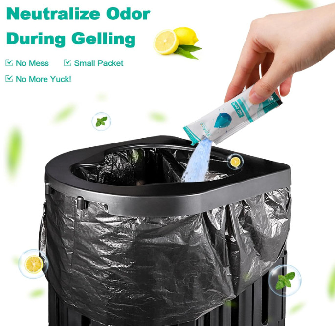 30 PACK Poo Gel for Portable Toilet, Camping Toilet Powder for Potty Bags, Eco