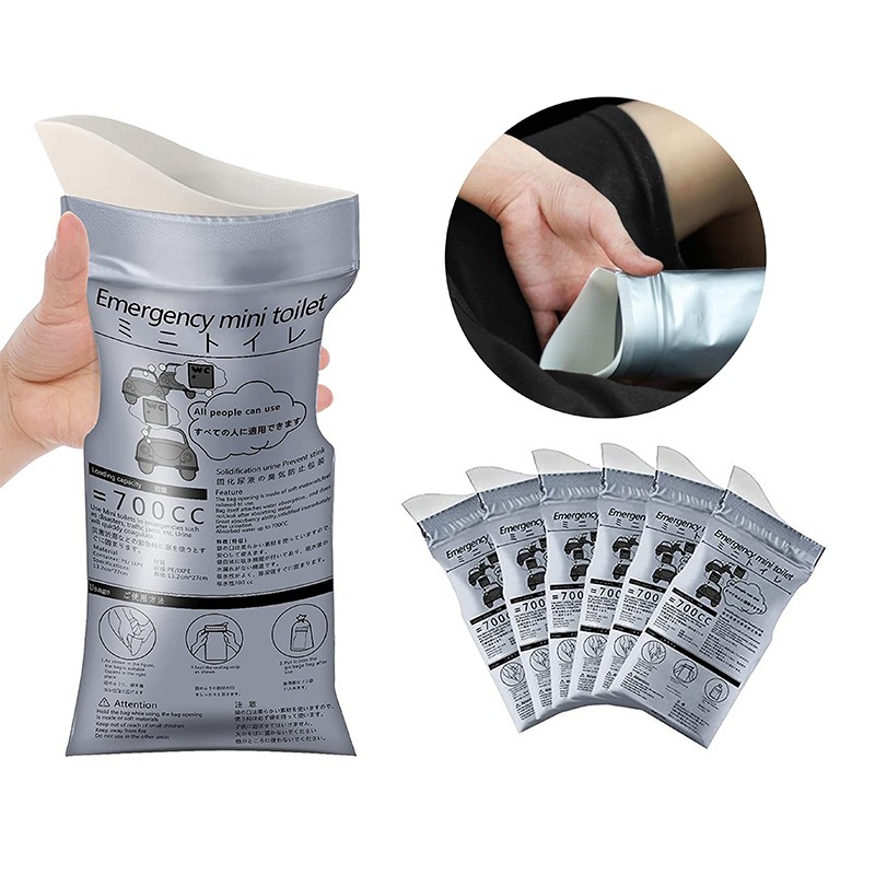1/4Pcs 700 ml Emergency Portable Car Urine Bag Vomit Bags Mini Toilet Emergency,