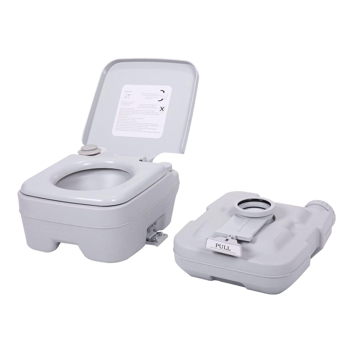 2.6 Gallon Camping Toilet Outdoor Porta Potty for RV Travel Camping Boating