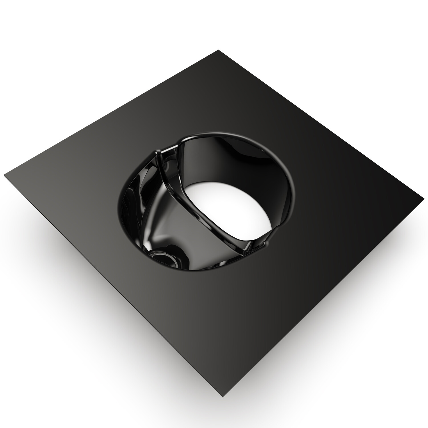 Kildwick Trenneinsatz Klassik XL schwarz – Urin Separator für Trenntoiletten