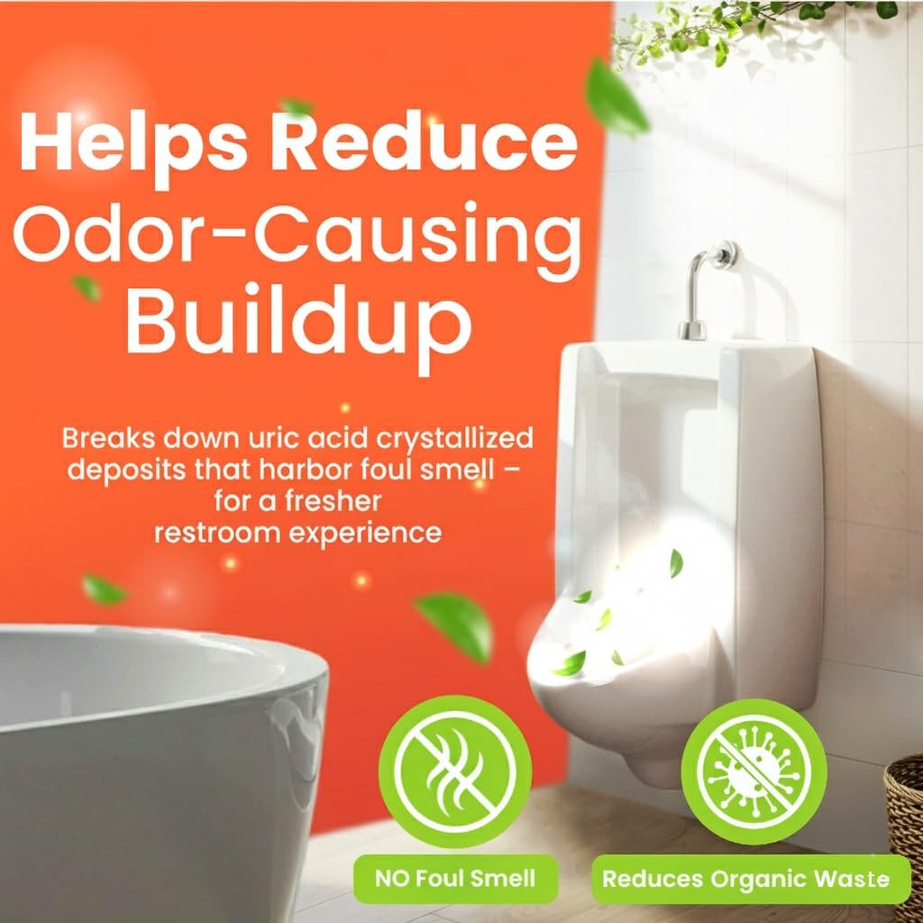 Brodi CRETE Urinal Drain Cleaner, Commercial Grade, Restores Pipes to Origina…