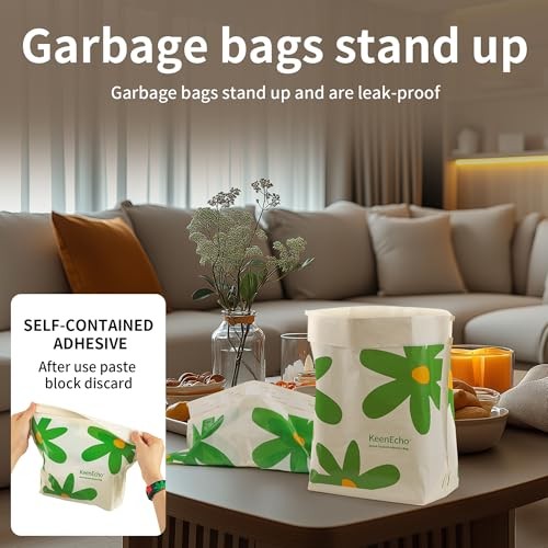 Disposable Car Garbage Bin Bags, Vomit Trash Bags Green 20 Count (Pack of 1)