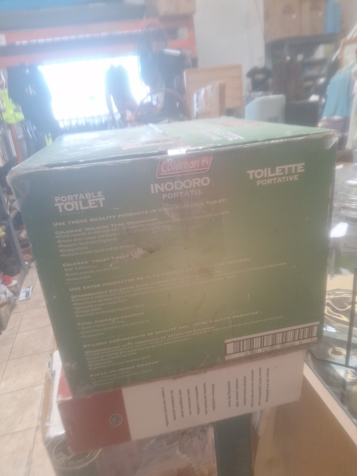 Coleman Portable Flush Toilet 3.2 Gallon Camping Gear 827-802T