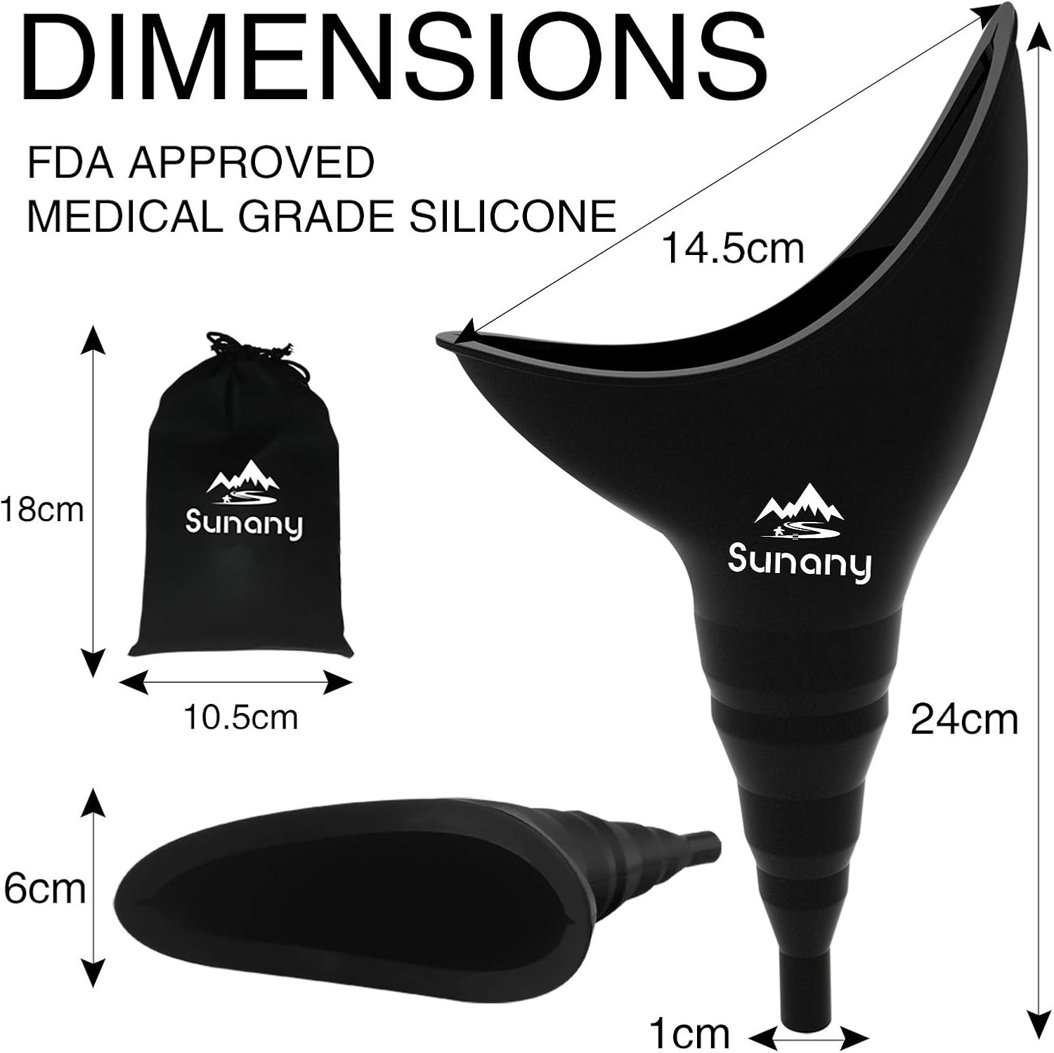 Ergonomic Women’s Pee Funnel – Reusable and Portable for Ultimate Convenience