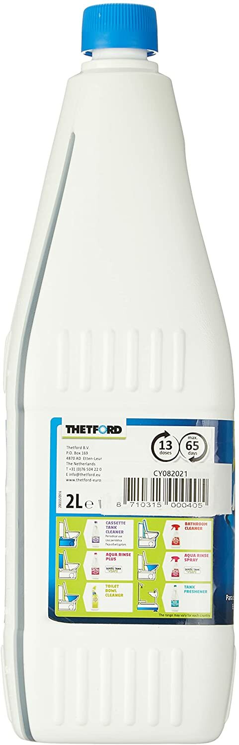 AQUA KEM BLU Genuine Thetford Acque Nere Camper Liquid 2 Litre