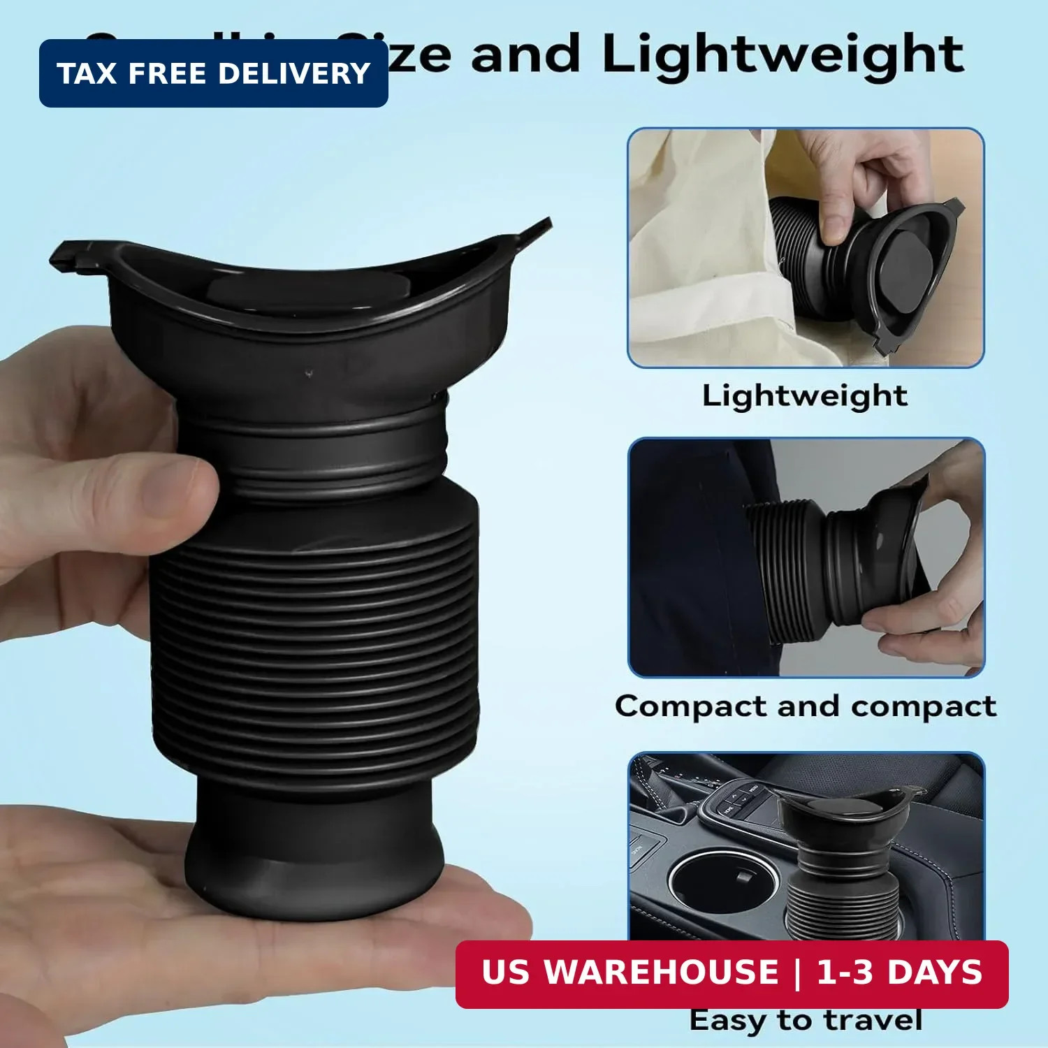 Pee Bottles for Men, Adjustable Emergency Urinal, Car Pee Bottle for Men and Wom