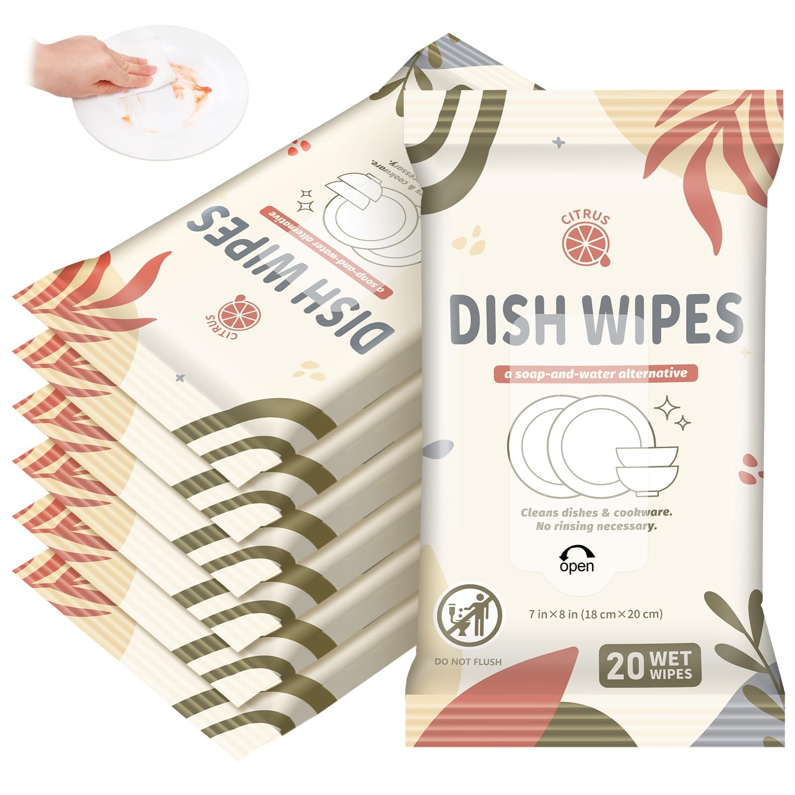 Threlaco 3/7 Pack Camping Dish Travel Dish Soap Cruise Cleaning Essentials 60…
