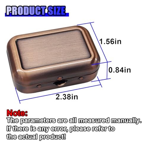 Mini Portable Ashtray – Carry-on Metal Windproof Pocket Car Ash Tray Bronze