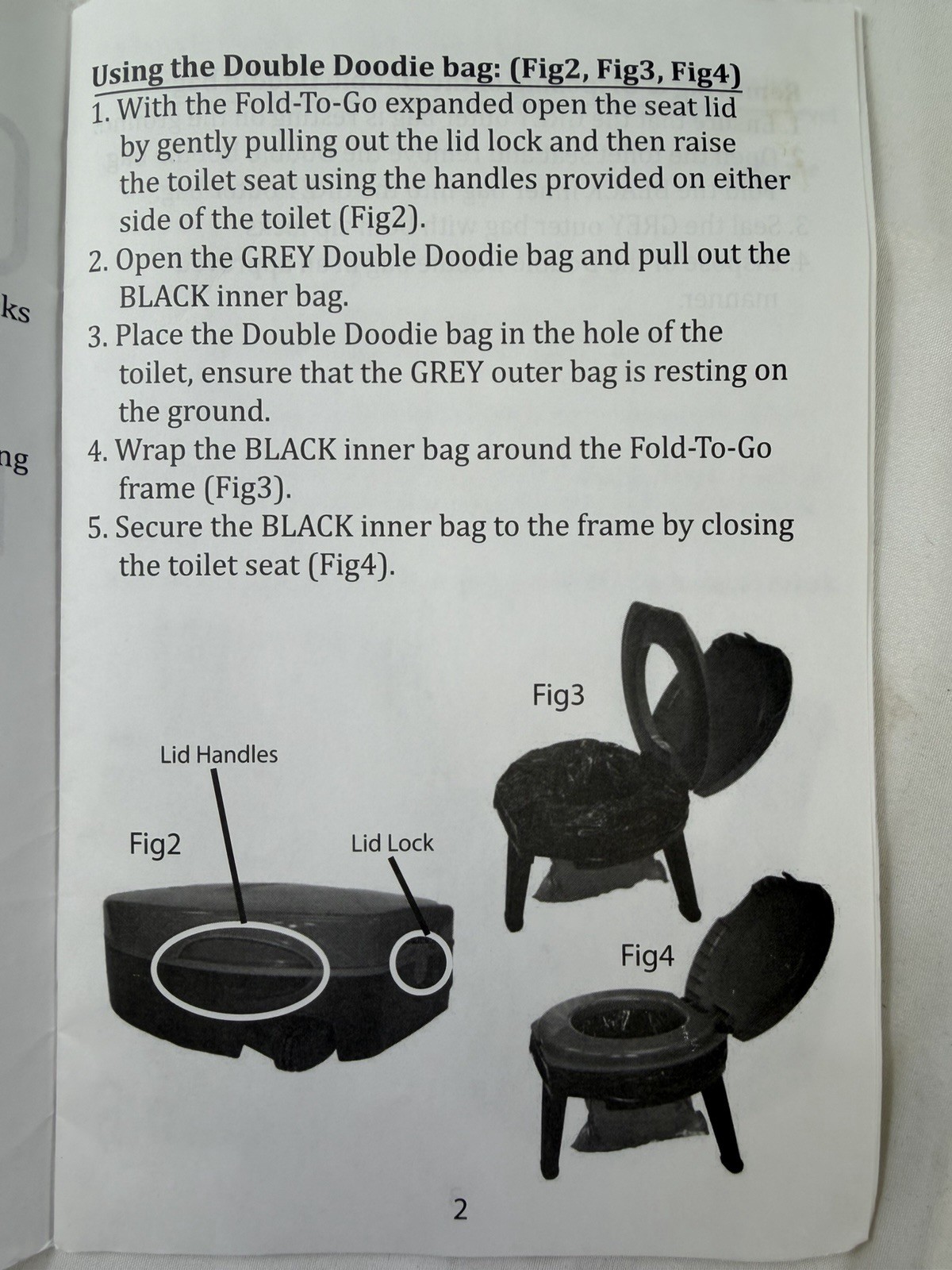 Folding Portable Toilet Reliance Collapsible Camping,Hiking,Road Trips GOTTAGO-A