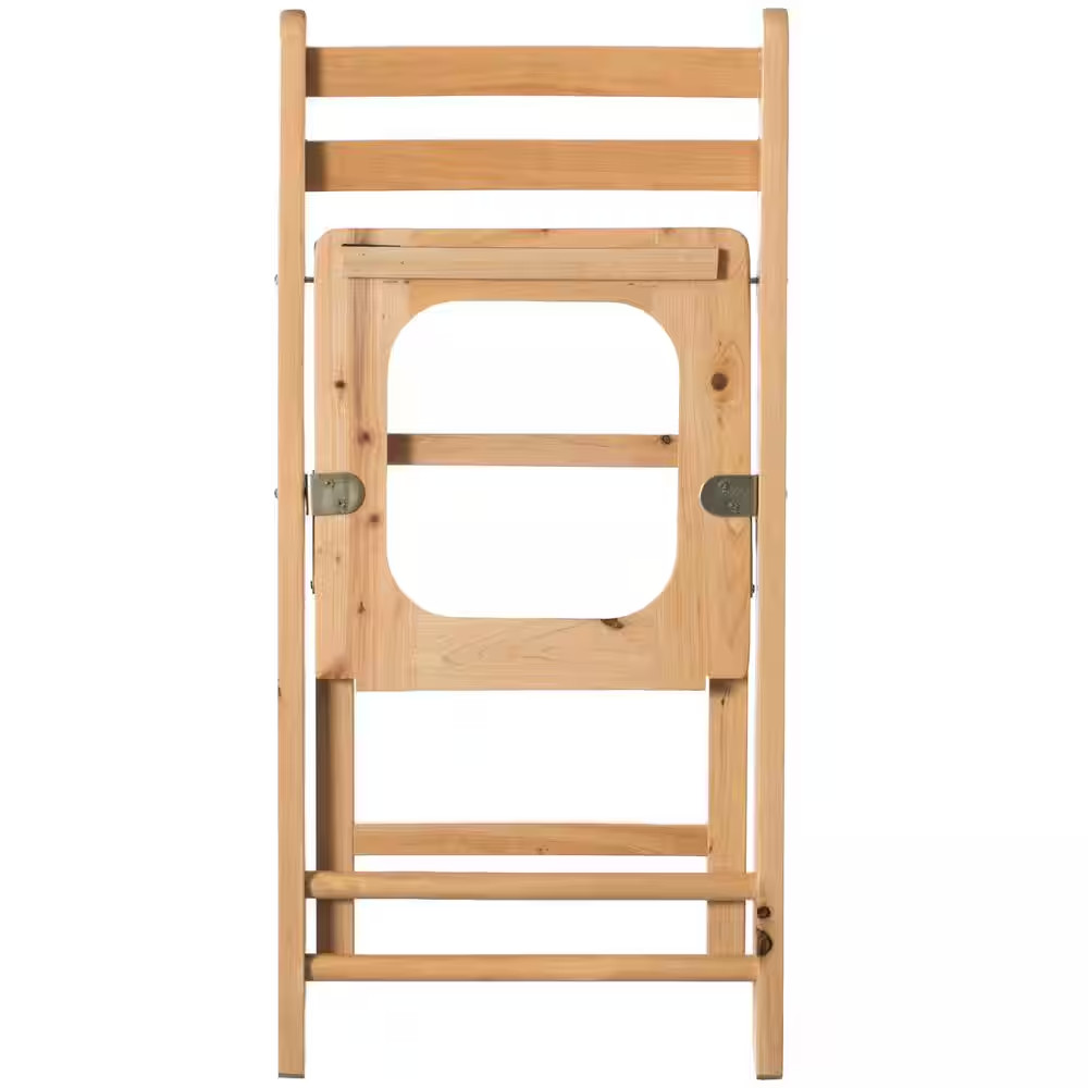 Wooden Folding Portable Non- Electric Waterless Toilet Seat for Camping and Hiki