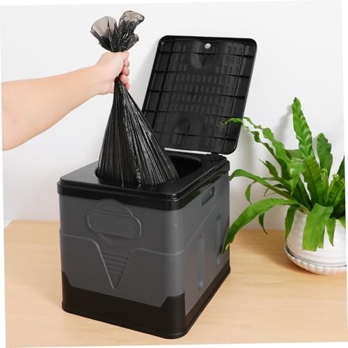 ZERODEKO PORTABLE FOLDING TOILET FOR ADULTS COMPACT CAMPING TOILET BLACK/GRAY