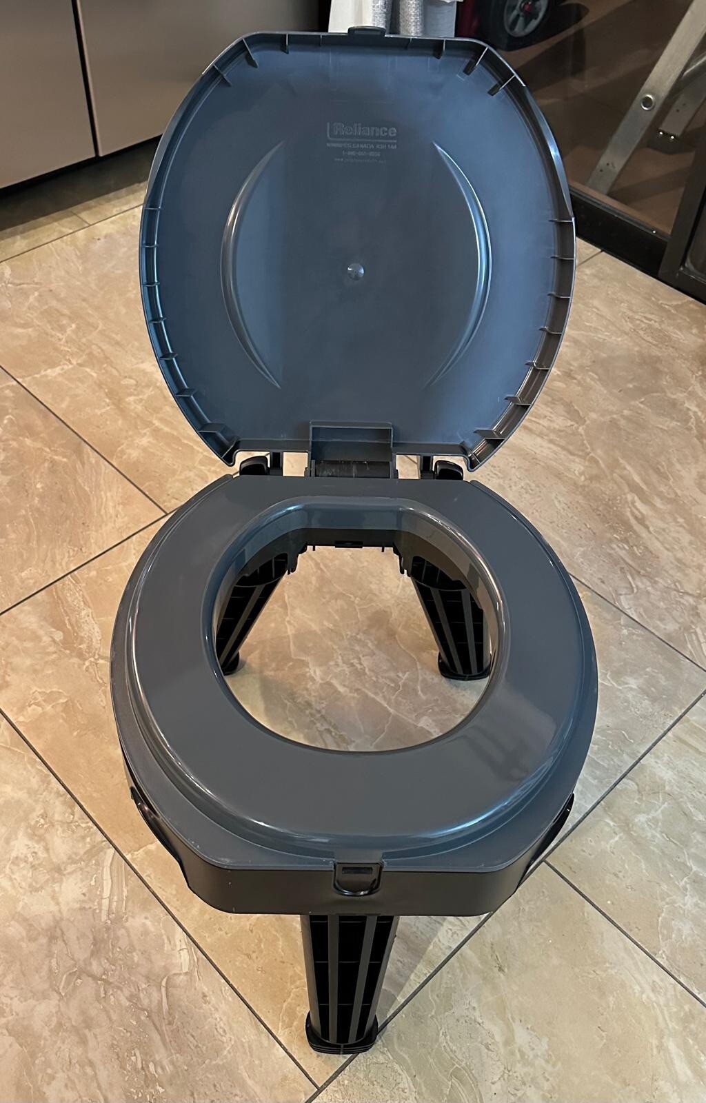 Folding Portable Toilet Reliance Fold-To-Go Collapsible Camping and Hiking Trips