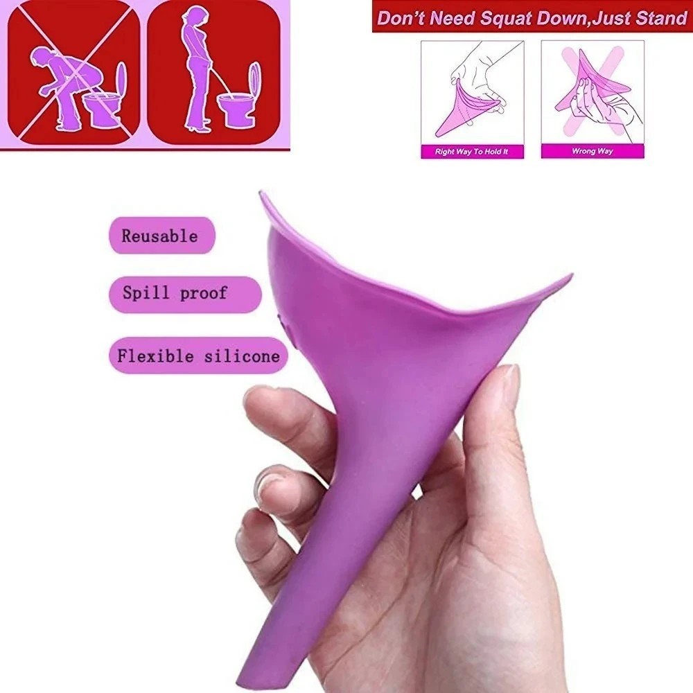 Travel Female Urinal Funnel for Women Emergency Urinal with Box for Outdoor