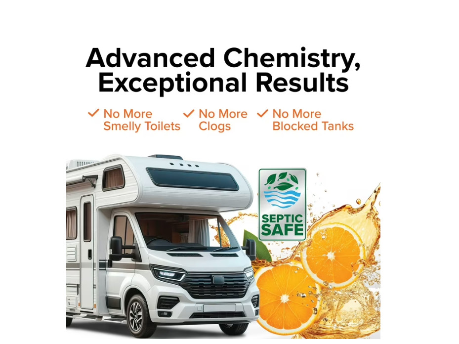 Camco TST MAX Strength Orange Scent RV Toilet Treatment Formaldehyde FreeBrea 2P