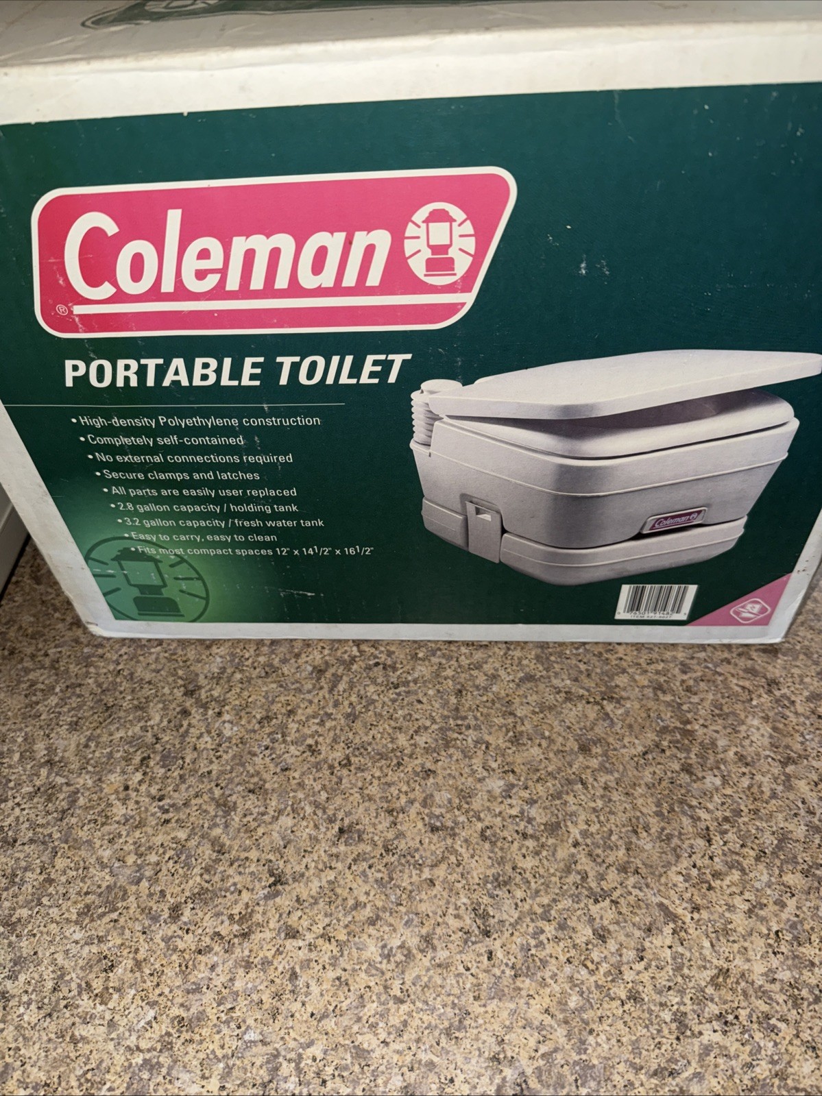 Coleman Camping Outdoor Portable Toilet, 827-802T +7 Pack Holding Tank Deodorant