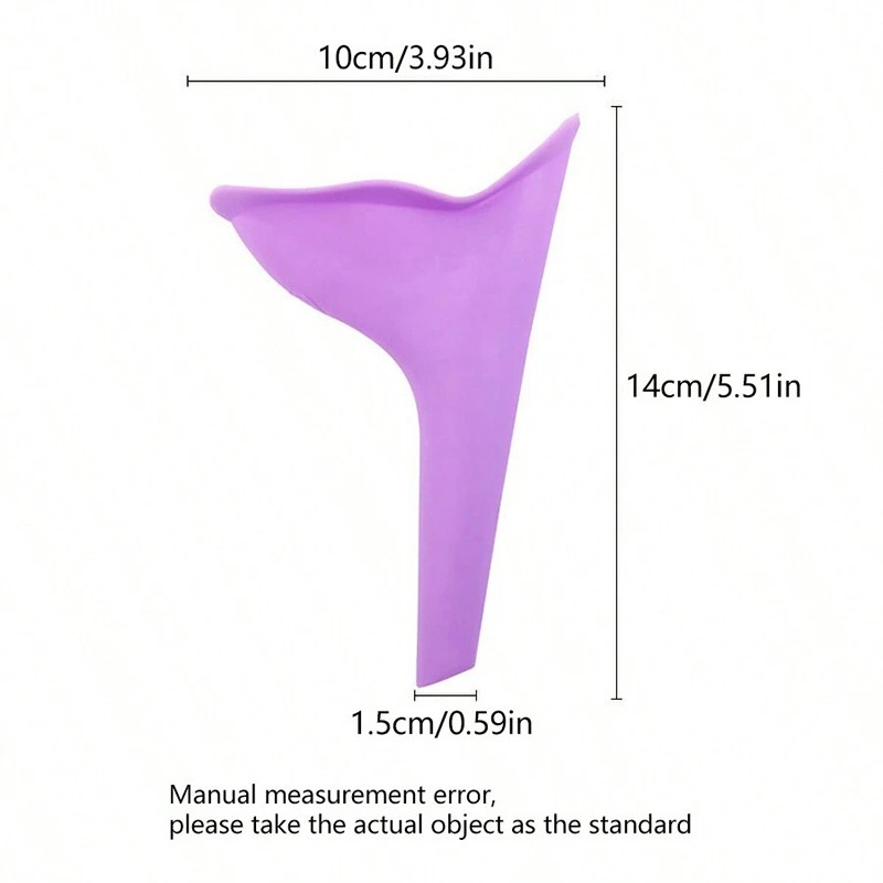 Female Urination Device, Silicone Female Urinal Women Funnel, Reusable Portable