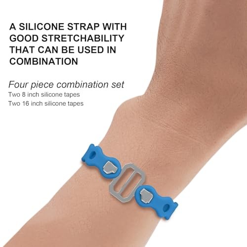 Modular Straps, Safety Strap Set to Secure Splits, 70 pound load, 8″ and Blue