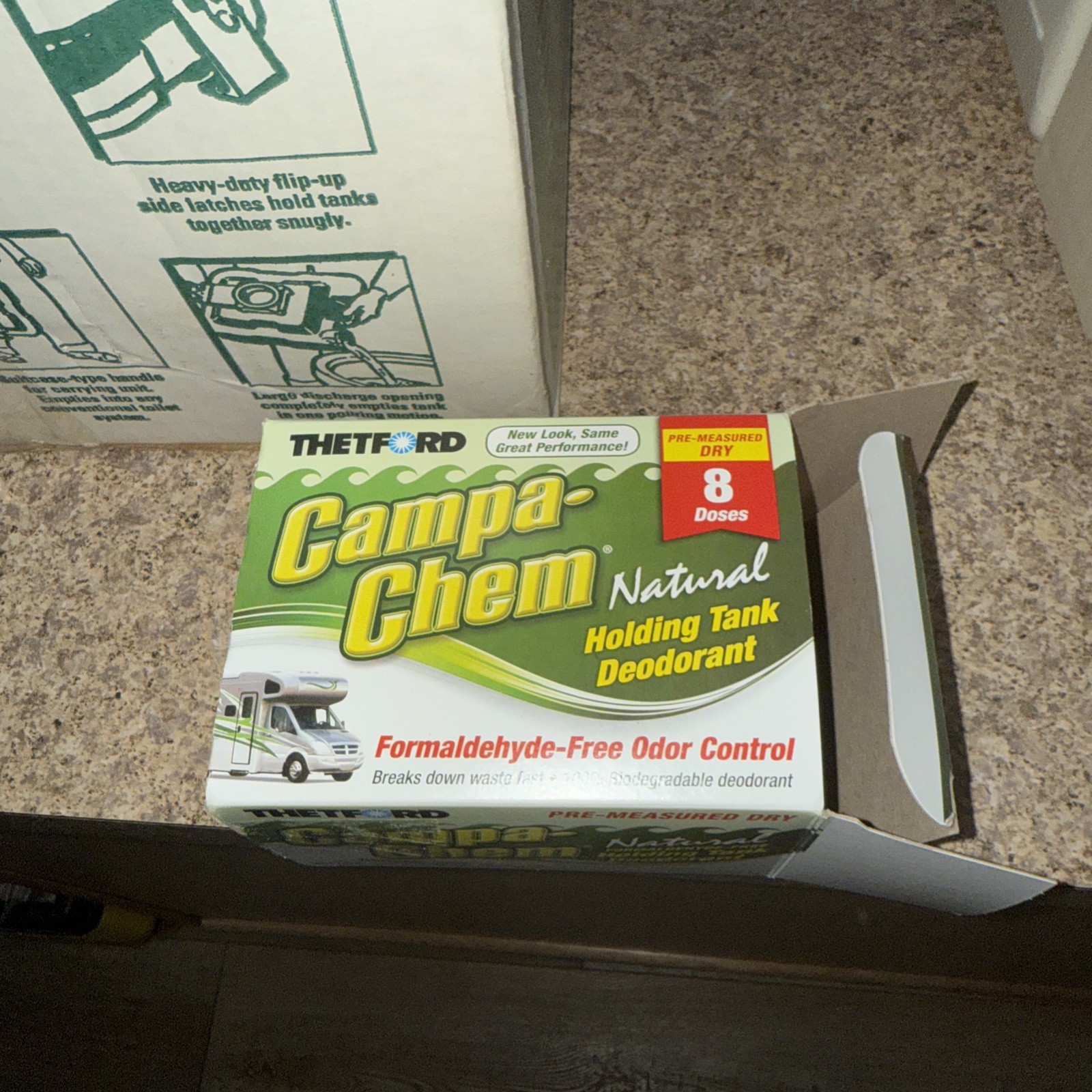 Coleman Camping Outdoor Portable Toilet, 827-802T +7 Pack Holding Tank Deodorant