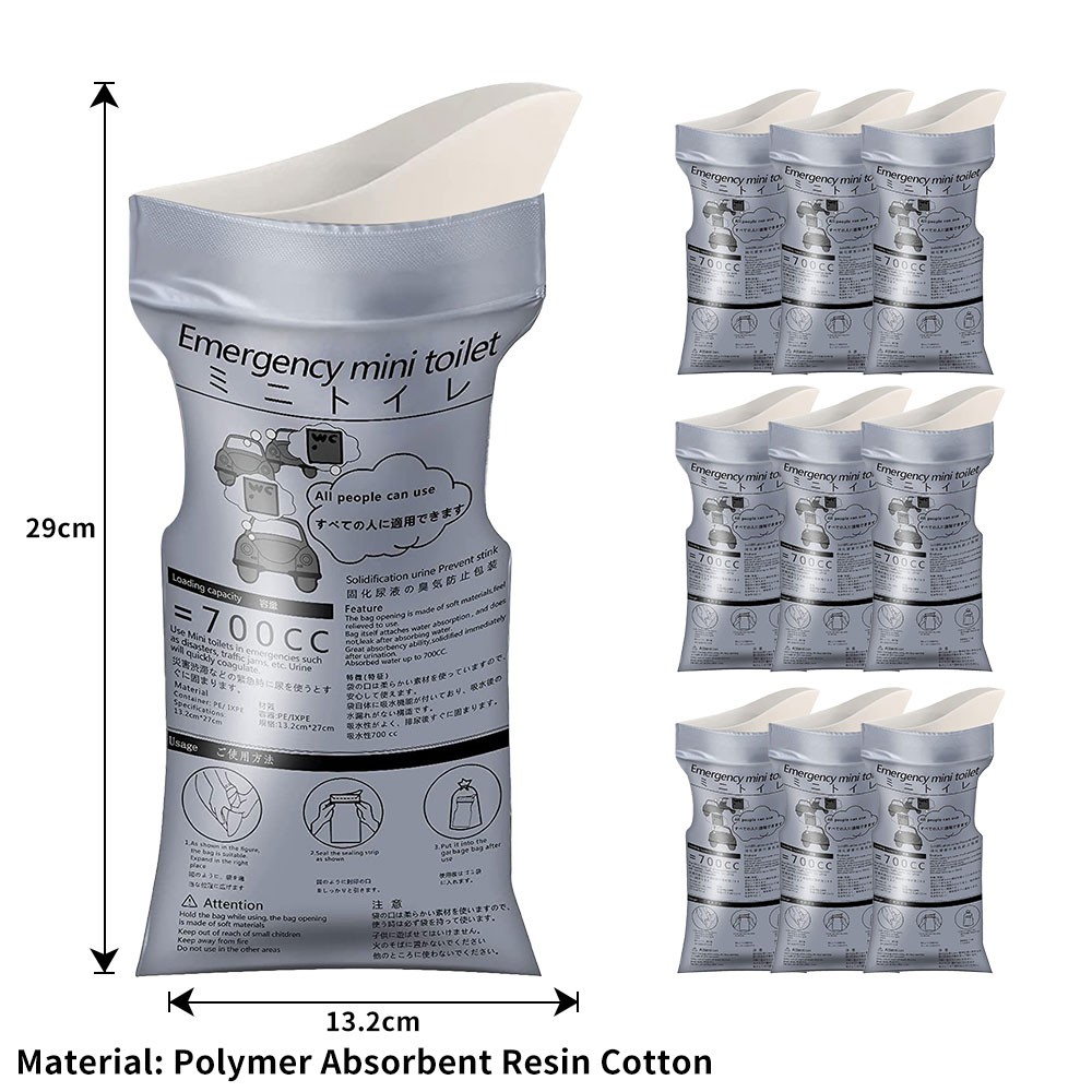 Unisex Disposable Emergency Portable Urine Bags Car Urine Bag 700ml Mini Toilet