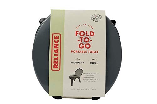 Reliance FOLD-to-GO Folding Portable Camping Toilet 300 lb Capacity