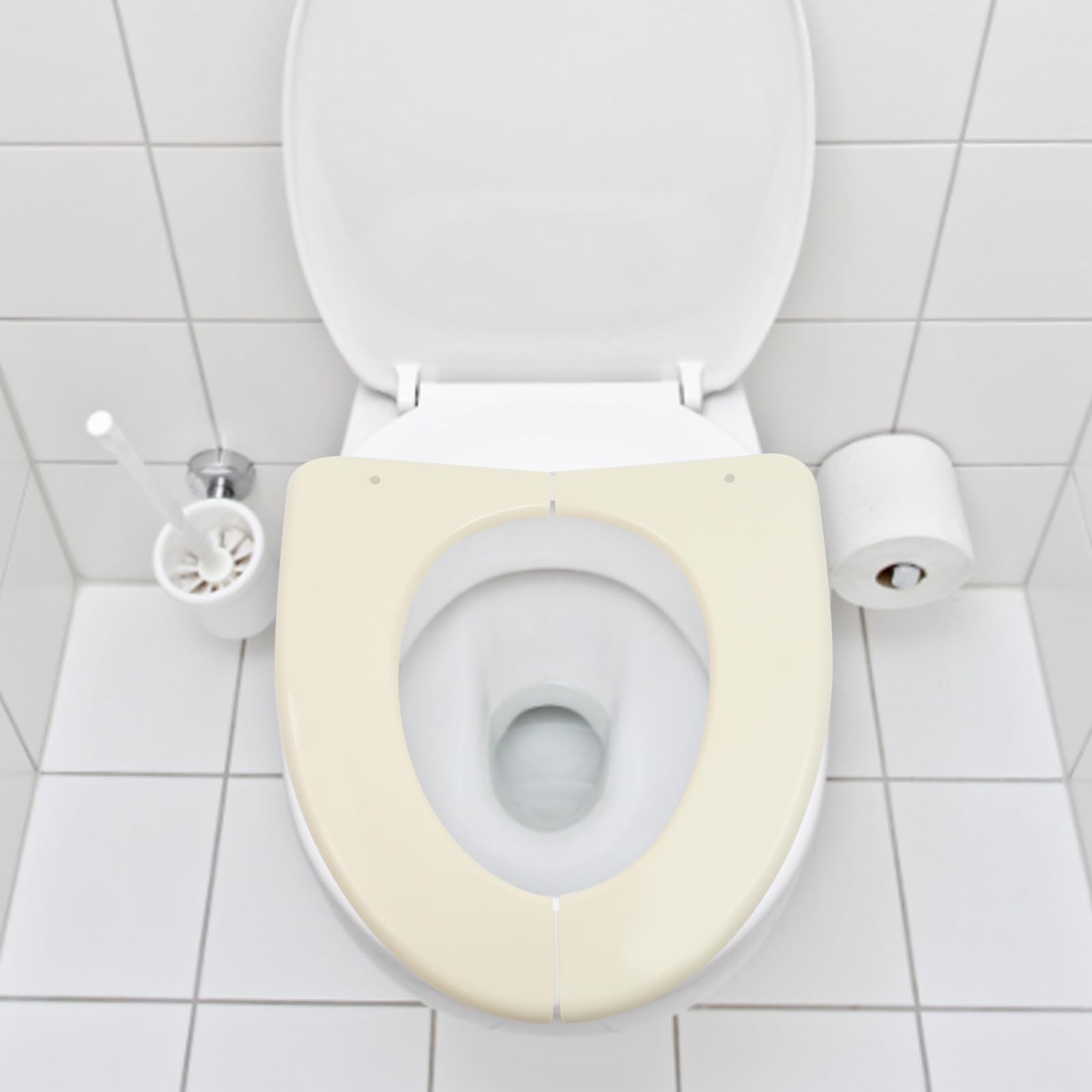 15.5 Inch Folding Toilet Seat, Plastic Potty Seat Cover, Portable Toilet Seat…