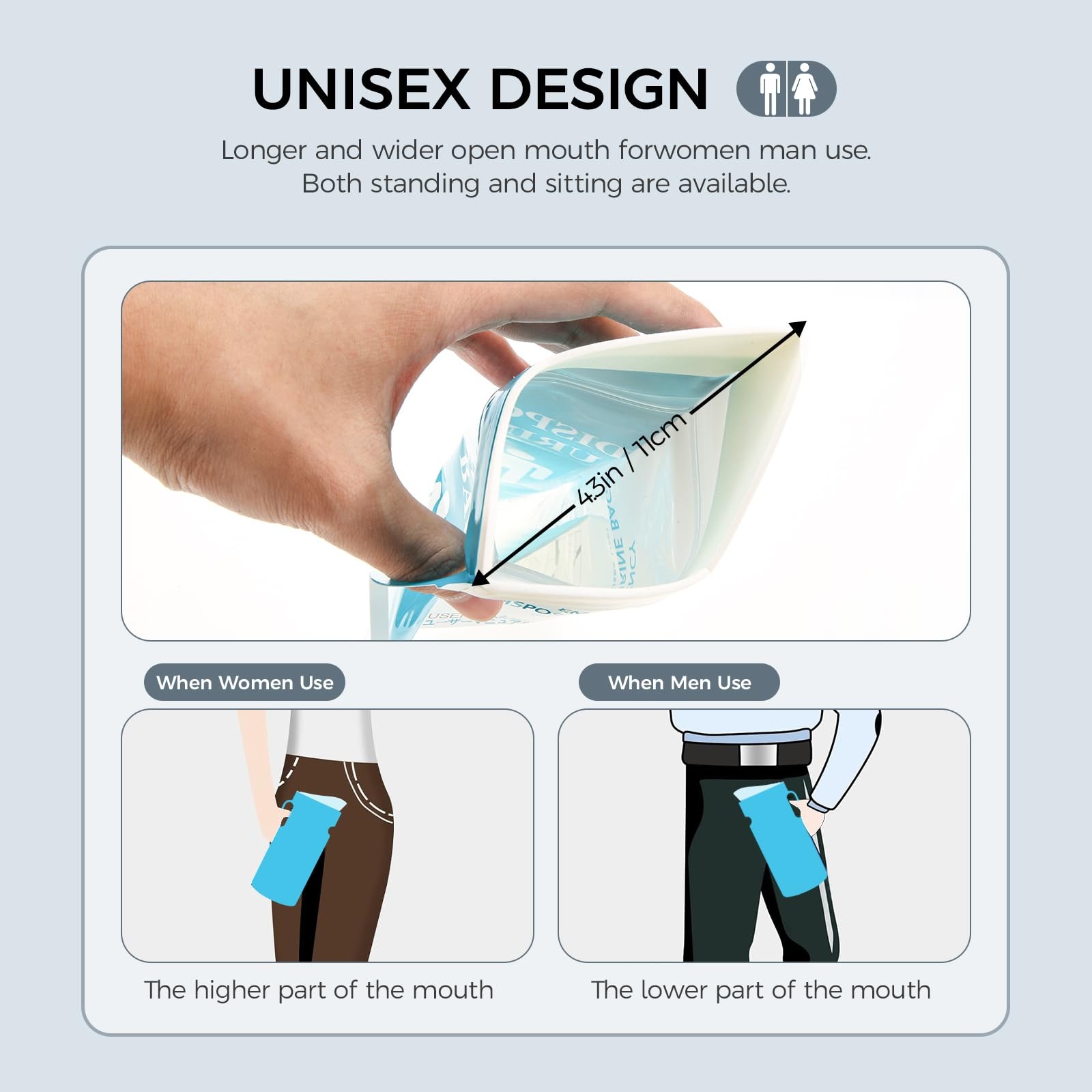 750ML Emergency Disposable Urinal Bags,12 PCS Vomit Bags,Female Urinal for Wo…