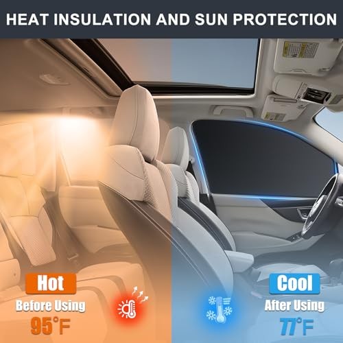 Car Window Shades – 4 Pack Car Window Covers Premium UV Blackout 4pcs