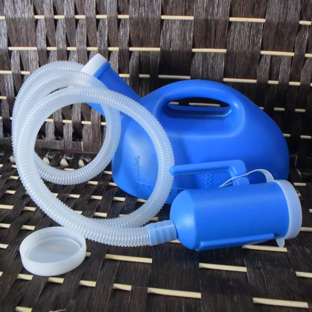 Men’s 2000ml Urinal with Tube Durable Plastic and Easy to Clean for Hospital Use