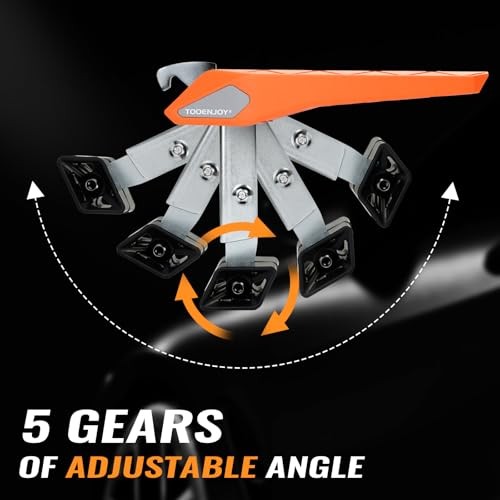 Folding Car Door Step Vehicle Pedal Ladder for Roof Access, Universal Orange