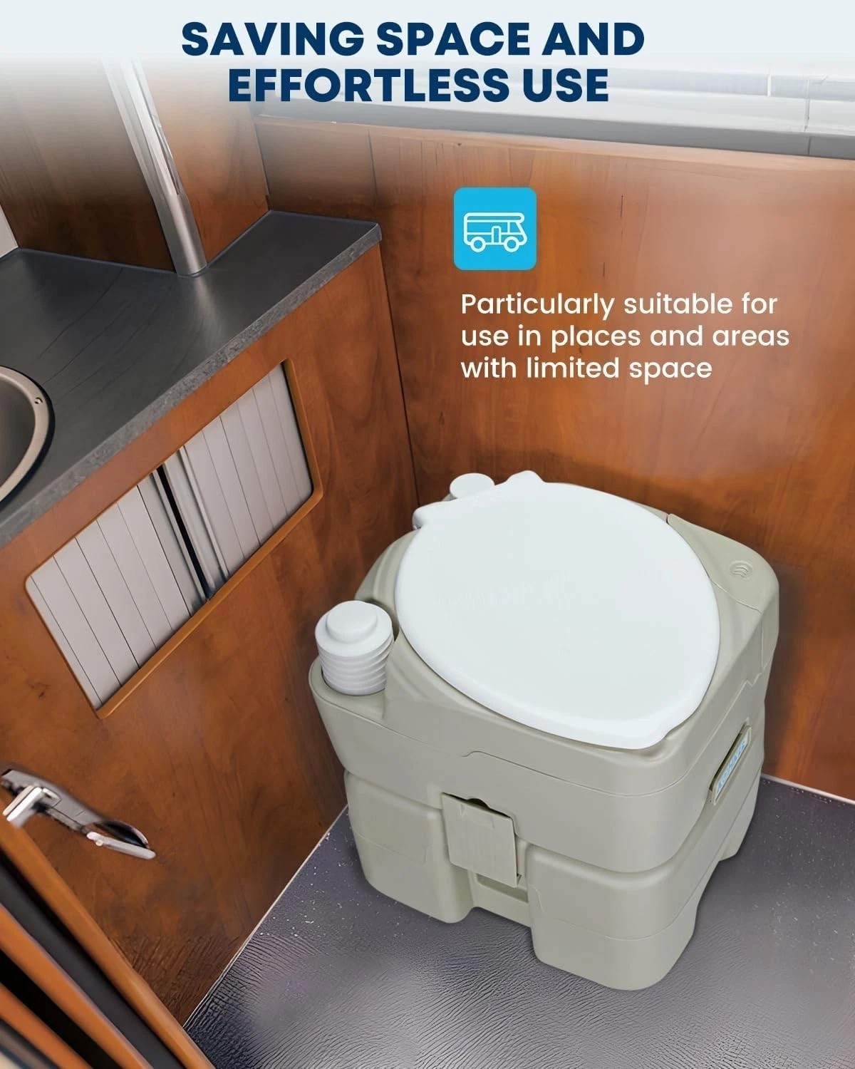 Portable Toilet for Camping 5.3 Gal: 20L Cassette Toilet Porta Potty for Adul…