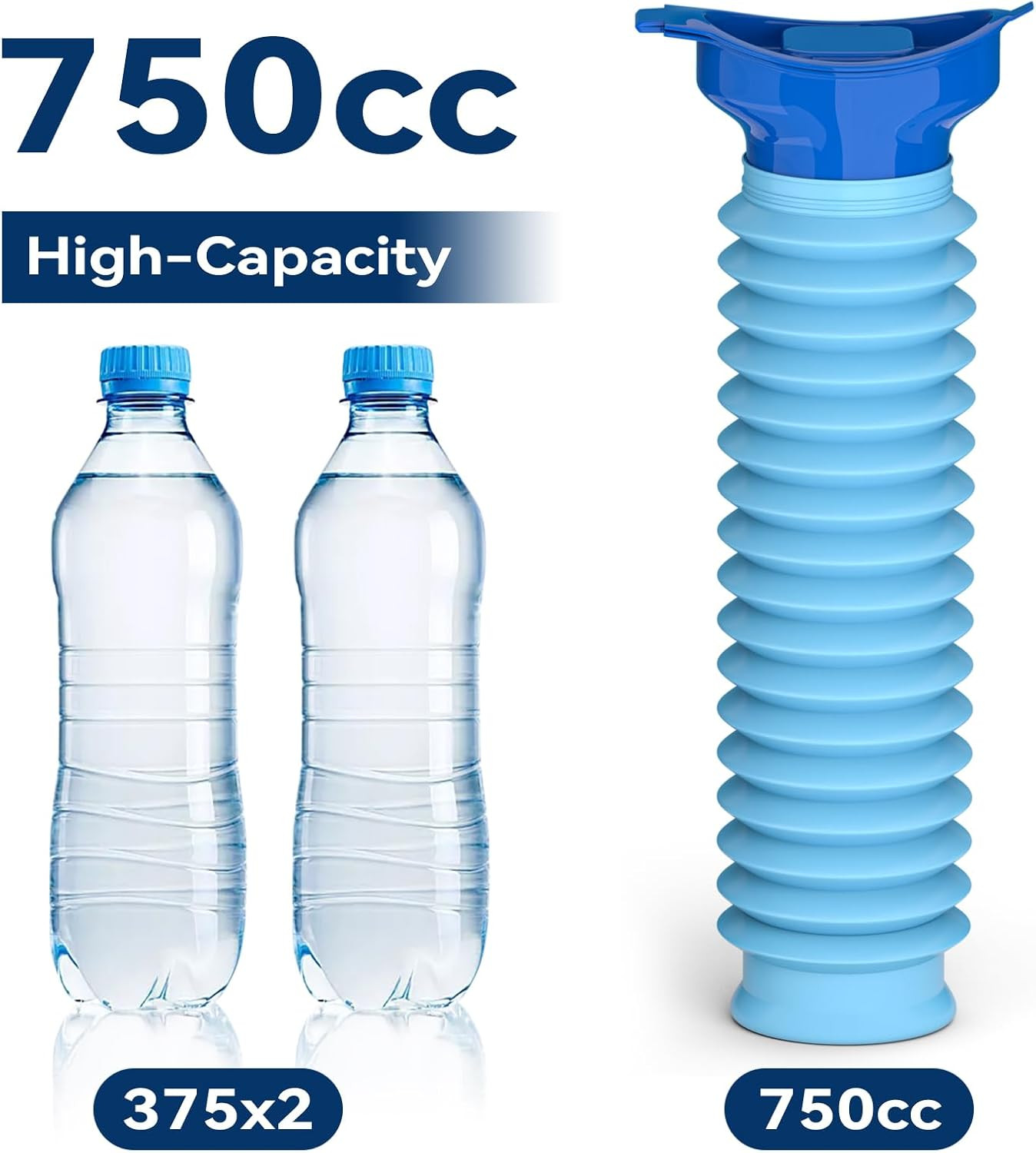 Pee Bottles for Men, Adjustable Emergency Urinal, Car Pee Bottle for Men and Wom