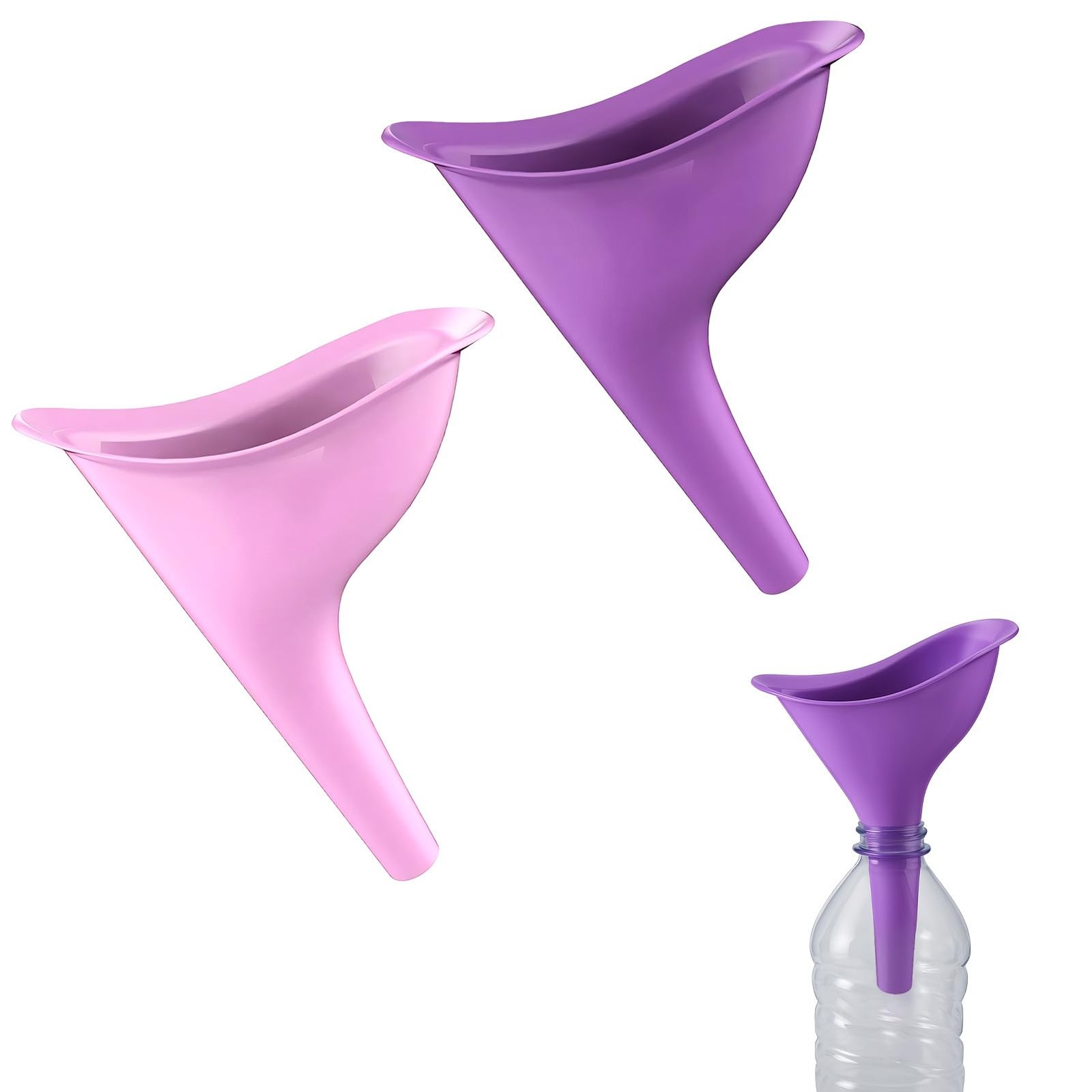 2pcs Urinella for Women, Pee Aid for Women Female Urinal Silicone Tr…
