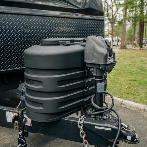 RV Dual Propane Tank Cover – Measures 29.5″W x 15.5″D x 20.5″H – Features