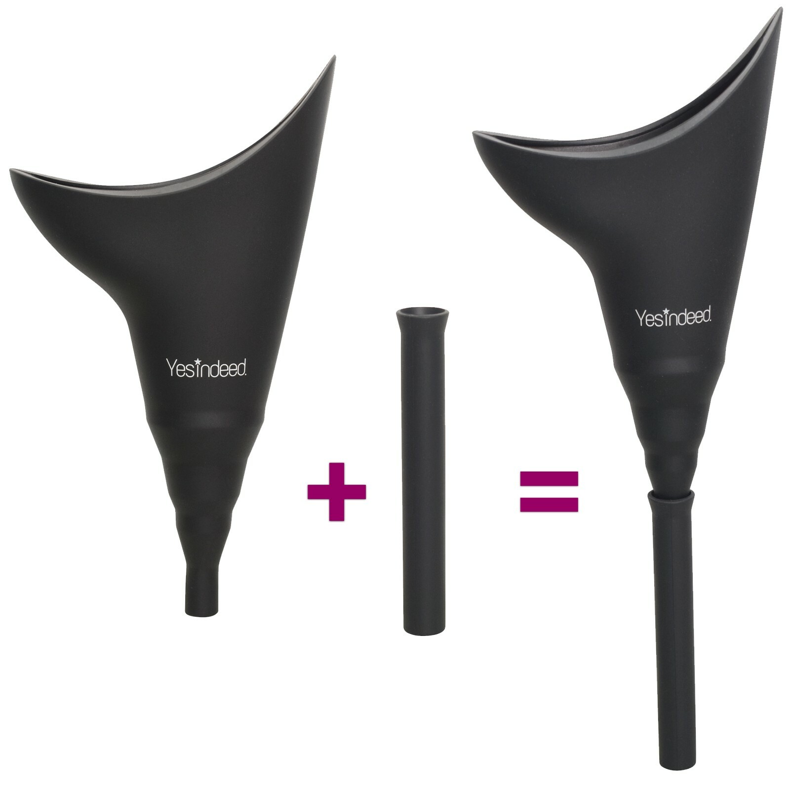 The Original YESINDEED Female Urination Device Silicone (Black)