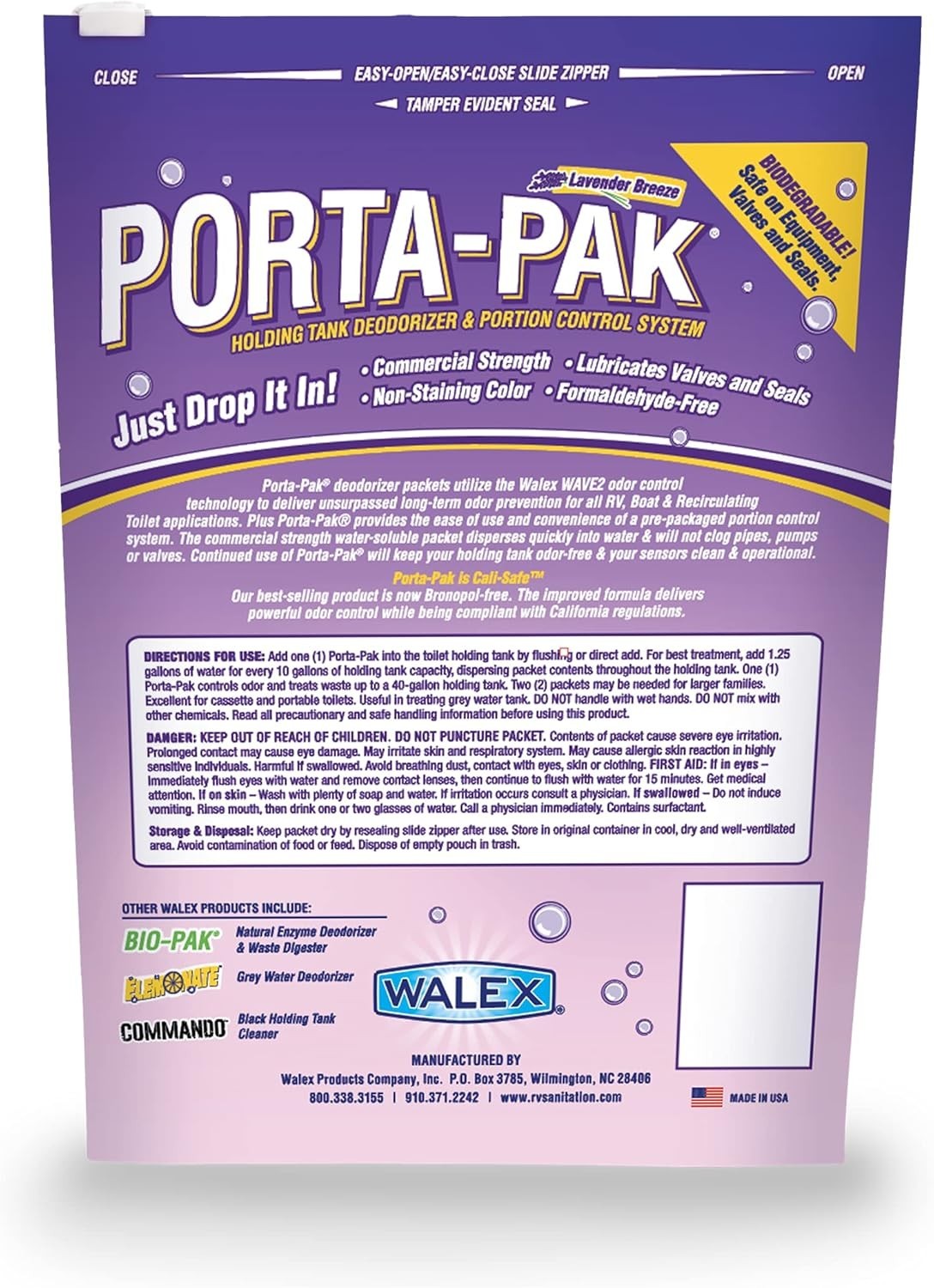 Effortless Holding Tank Cleaning with Porta-Pak – 10 Count Lavender Breeze Tabs