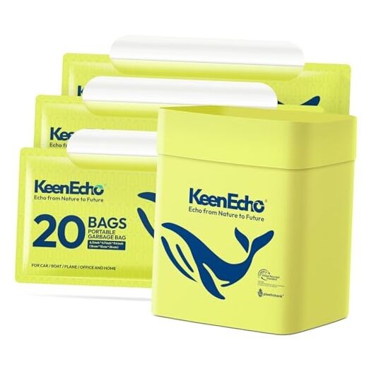Disposable Car Garbage Bin Bags, 60 pcs, Yellow, Yellow 60 Count (Pack of 3)
