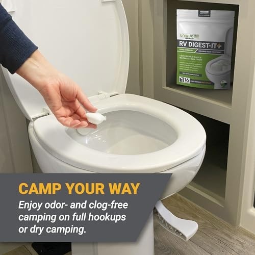 Extra-Strength RV Toilet Treatment Pods – Liquifies Waste & Paper, Odor Eliminat