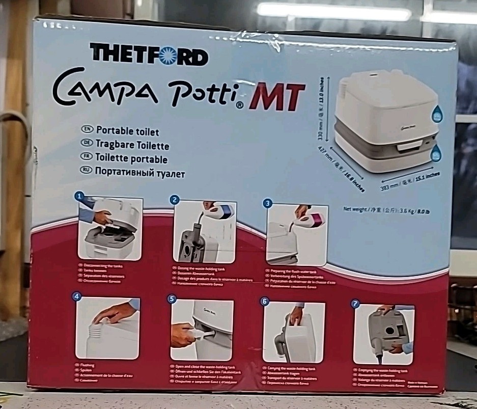 Thetford Campa Potti 92874 3.2/4 gal. Portable Toilet RV – Camping, *NEW SEALED*