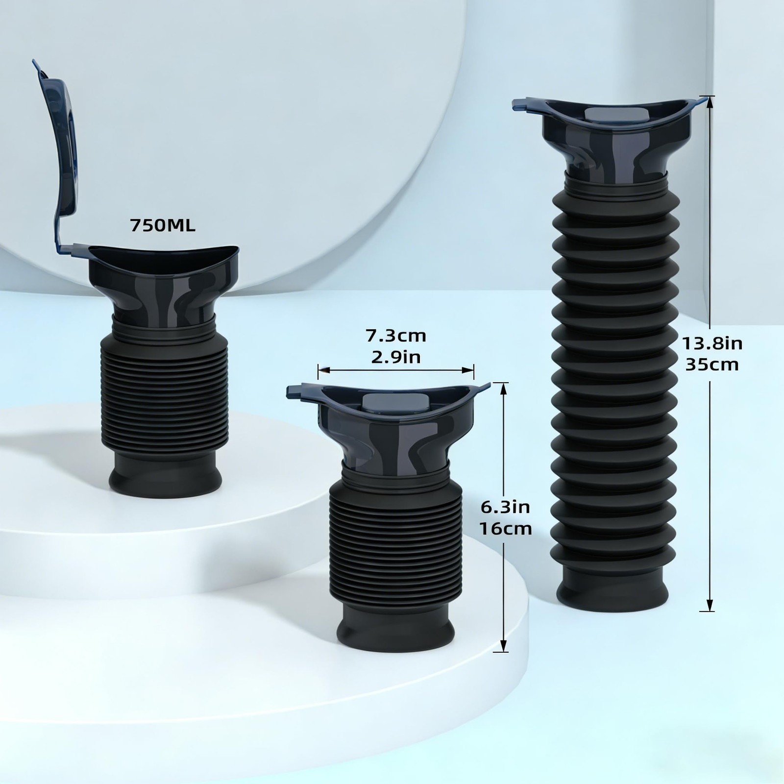 Pee Bottles for Men Adjustable Emergency Urinal 750ml Car Pee Bottle for Men and