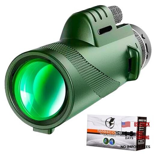 Monocular Telescope 80 x 100 High Powered Monoculars for Adults with