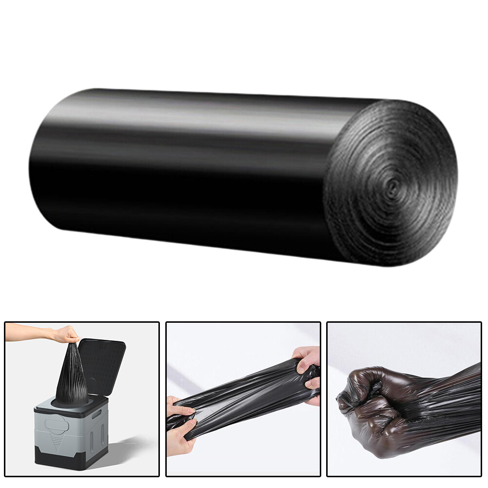2 Roll Camping Toilet Garbage Bag Portable Camping Travel Eco-Friendly 60*60cm